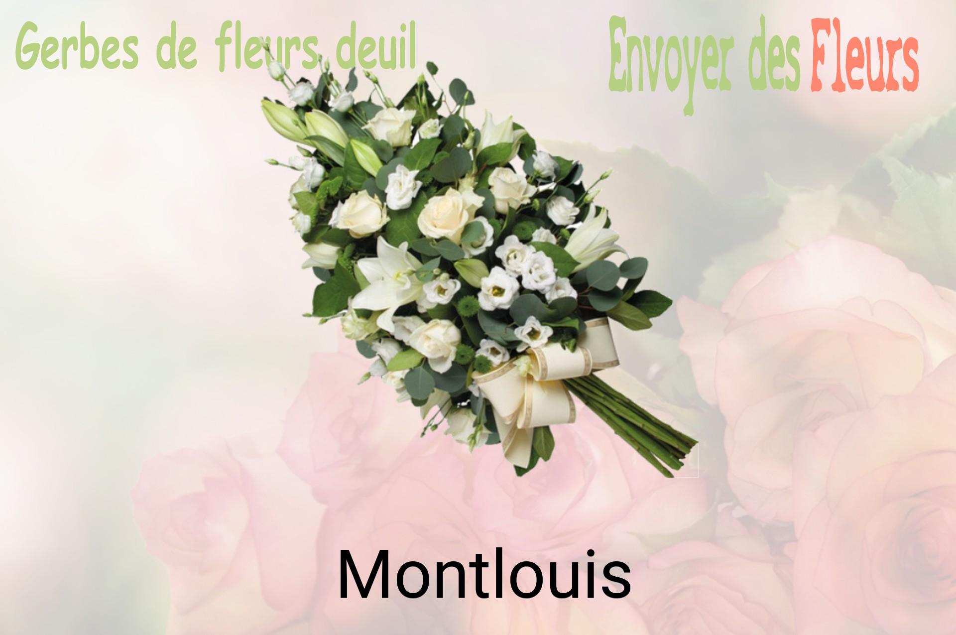 Gerbe de fleurs de deuil livrée à Montlouis